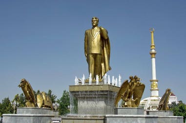 Ashgabat independence park Turkmenistan