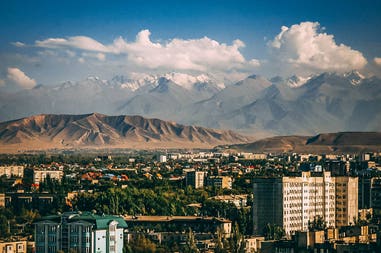 Bishkek City view Kyrgizstan