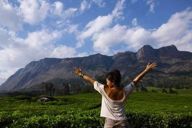 View of Mount Mulanje in Malawi