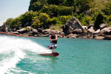 Skiing on the Lake Malawi