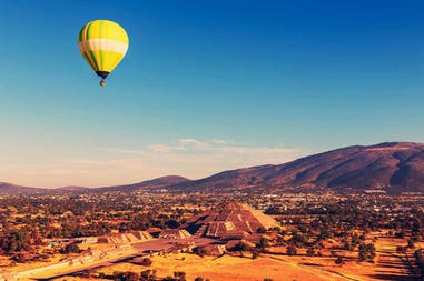 Pyramids in Teotihuacan in Mexico