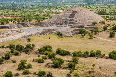 Pyramids in Teotihuacan in Mexico
