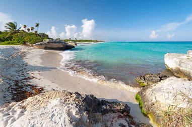 Beach and sea in Mexico