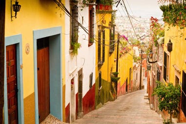 Street in San Miguel de Allende in Mexico