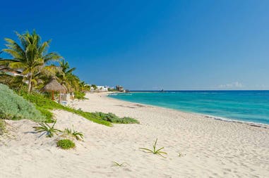 Spiaggia tropicale a Cancun in Messico