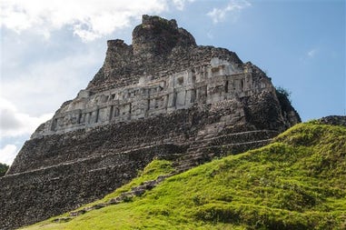 The Mayan ruins of Xunantunich in Belize, Mexico