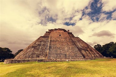 Mayan Pyramides in the Yucatan Peninsula in Mexico