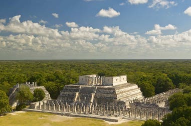 Pyramid in Yucatan in Mexico