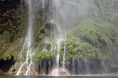 Waterfall in Cayon Sumidero in Mexico