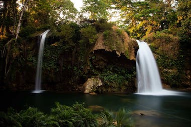 Waterfall in Palenque in Mexico