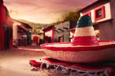 Typical sombrero in Mexico