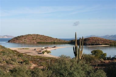 Typical landscape in Baja California in Mexico