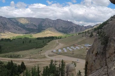 Ger nel Parco nazionale Gorkij Terelj in Mongolia