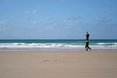 Spiaggia di Praia do Tofo in Mozambio