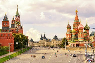 Piazza Rossa a Mosca in Russia
