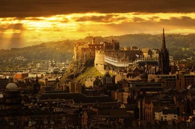 Castello di Edimburgo in Scozia