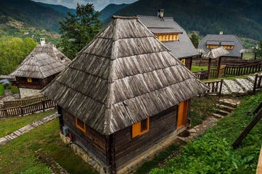 Serbia traditional houses