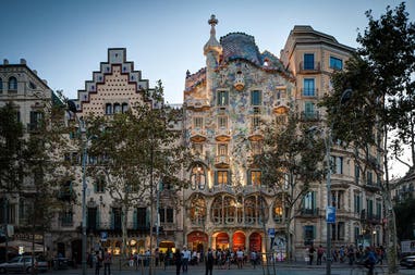 Casa Batlo a Barcellona in Spagna