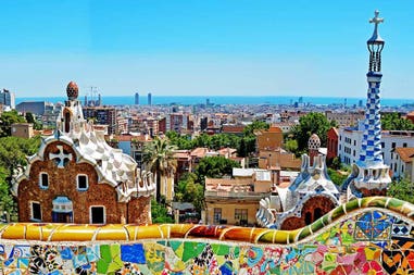 Parc Guell a Barcellona in Spagna