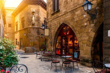 Quartiere del centro storico di Barcellona in Spagna