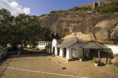 Cave temple in Dambulla in Sri Lanka