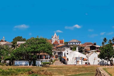 View of the city of Galle in Sri Lanka