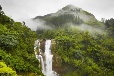Waterfalls and wild nature in Sri Lanka