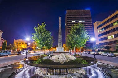 Stati Uniti d'America Ashville piazza Piazza ad Ashville negli Stati Uniti d'America