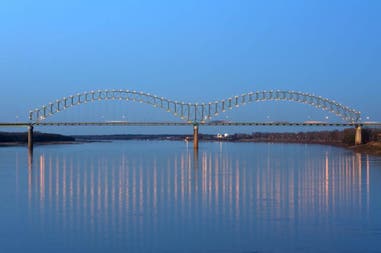 Stati Uniti d'America Memphis Bridge Memphis Bridge negli Stati Uniti d'America