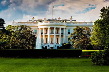 Stati Uniti d'America Washington Casa Bianca Vista della Casa Bianca a Washington negli Stati Uniti d'America