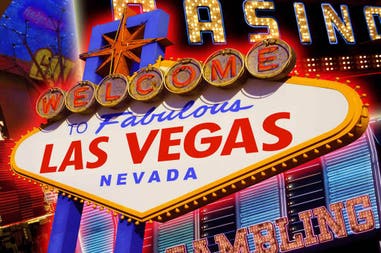 Sign in Las Vegas in the United States of America