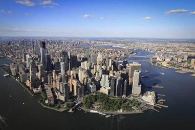 View of the skyline in New York