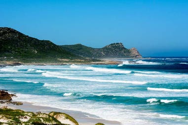 Rough seas in Cape Peninsula in South Africa