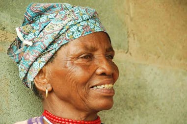 An indigenous woman in South Africa