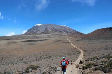 Sentiero per il Monte Kilimangiaro in Tanzania