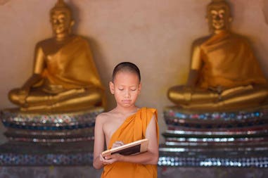 Thailand novice monk