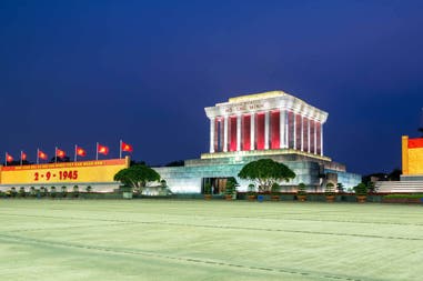 Ho Chi Minh Mausoleum in Hanoi in Vietnam