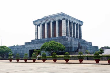 Ho Chi Minh Mausoleum in Hanoi in Vietnam