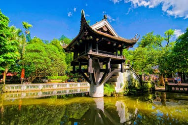 One pillar pagoda in Hanoi in Vietnam