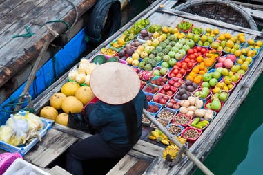Vietnam floating market