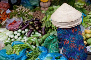 Vietnam floating market