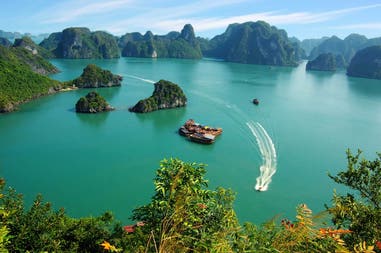 Landscape of Halong bay in Vietnam