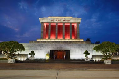 Ho Chi Minh Mausoleum in Hanoi in Vietnam