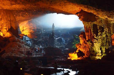 Cave of Halong Bay in Vietnam