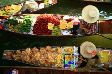 Vietnam floating market