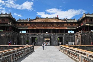 View of the Citadel of Hue in Vietnam
