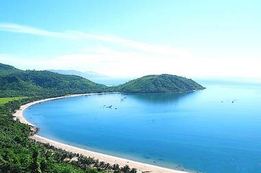 View of the landscape of a bay in Vietnam