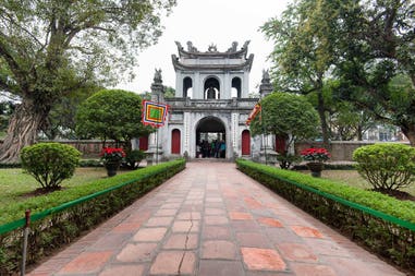 Temple of Literature in Hanoi in Vietnam