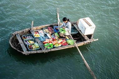 Vietnam floating market