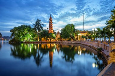 Vietnam Hanoi Tran Quoc pagoda